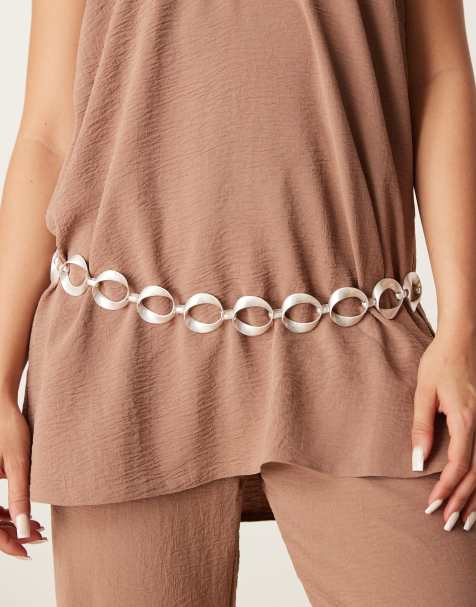 Mango - Riem met metalen ringen in zilver - view 1