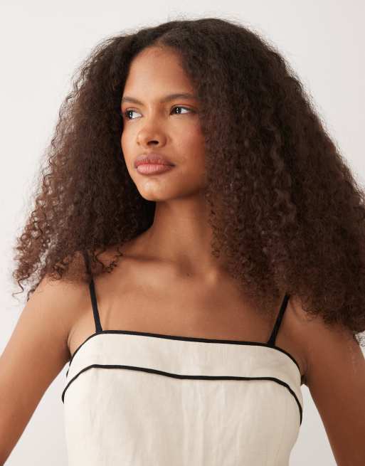 Mango – Riemchen-Jumpsuit in Beige, 3 von 4