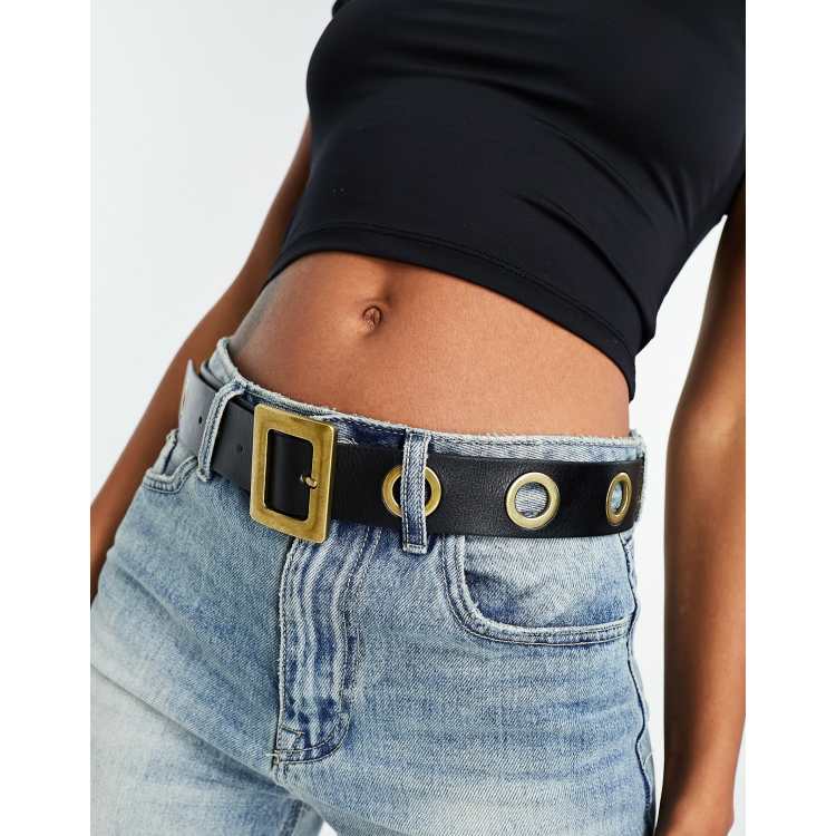 Grommet on sale belt asos