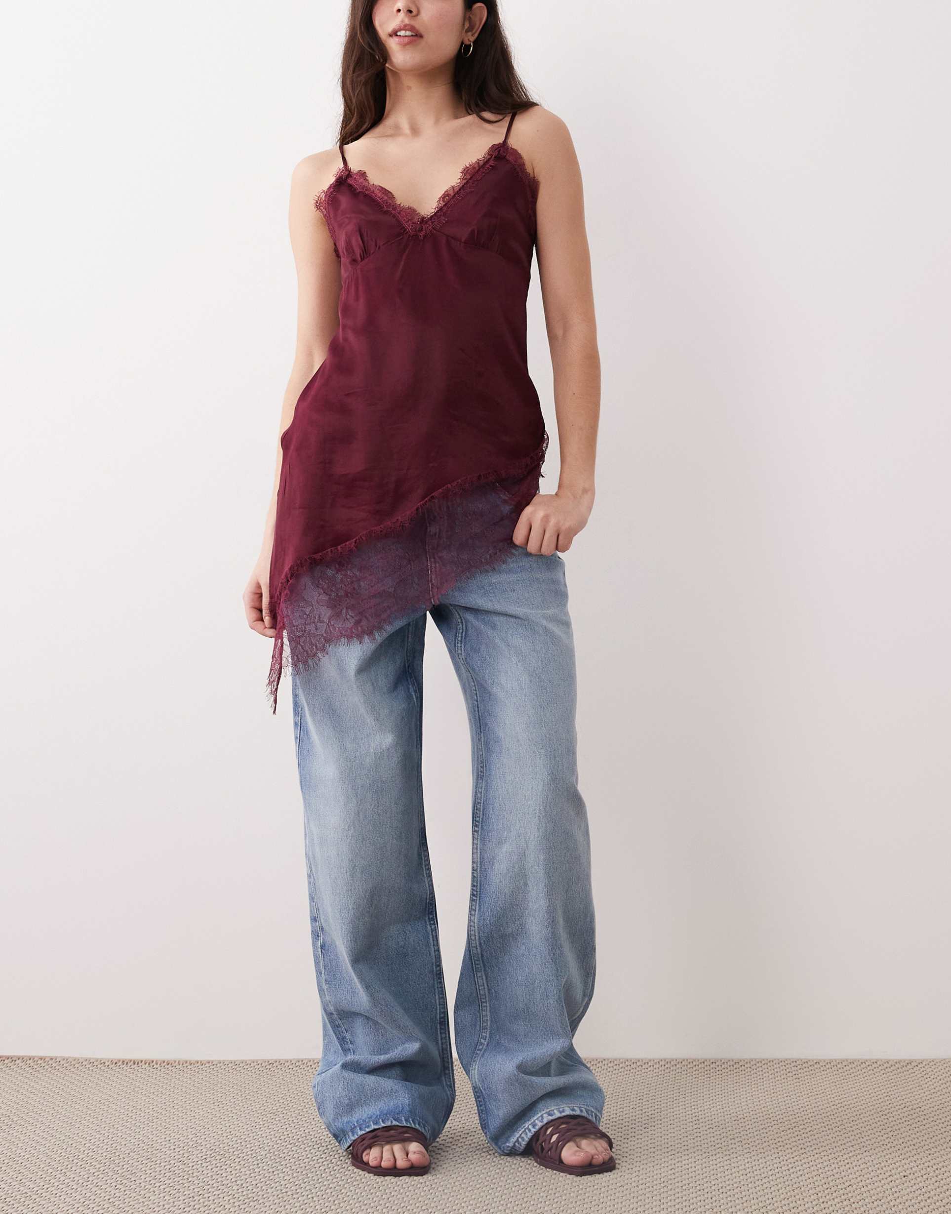 mango river 100% cotton straight jeans in light blue