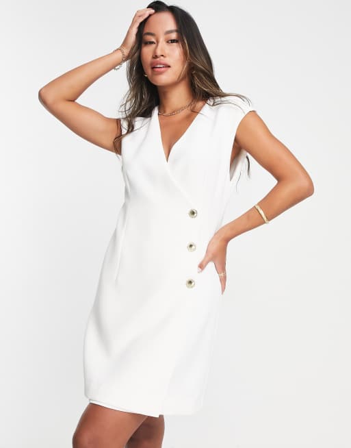 Mango discount robe blanche