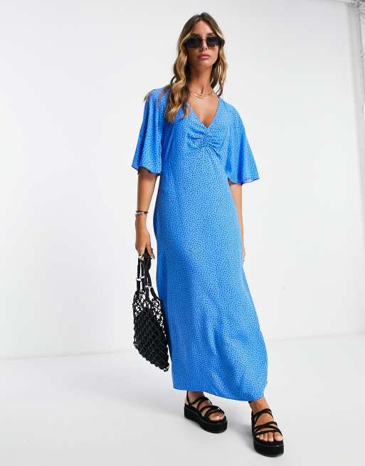 Mango robe online bleu