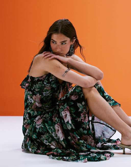 Print Robe Longue Mango Fleurie Robe Fleurie Mango Vestido Largo