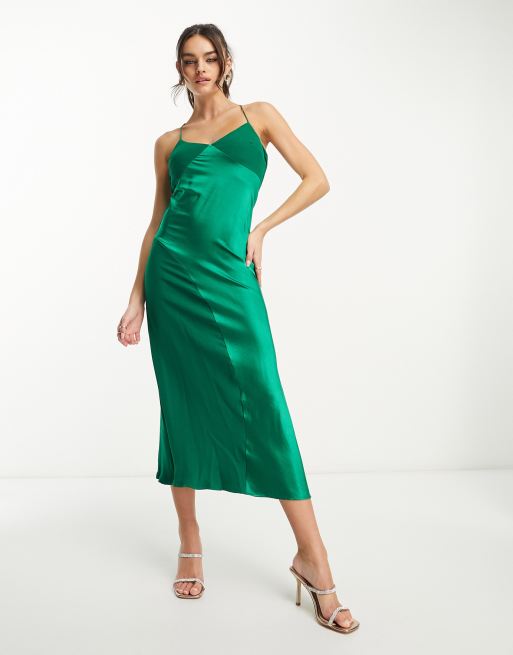 Robe longue verte mango new arrivals