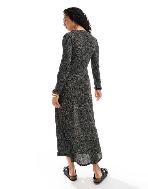 Mango robe mi longue sale