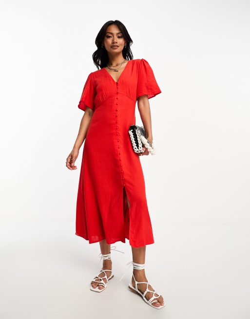 Robe mango rouge new arrivals