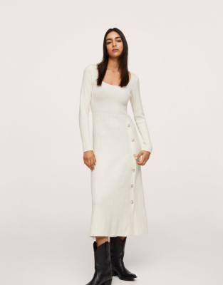 Robe Longue En Maille MANGO Taille 36-40 - Rouge Et Rose, Neuve Avec étiquettes