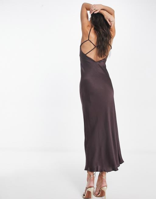 Robe longue 2024 satinée mango