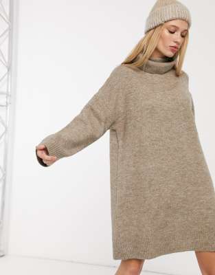 robe pull beige mango