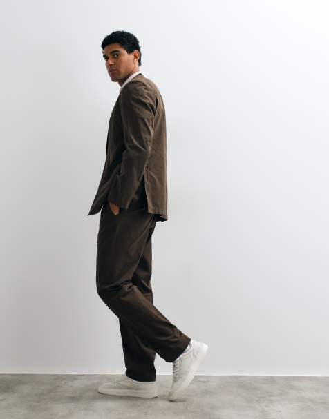 Mango - Roma - Coordinato marrone con blazer e pantaloni - view 1