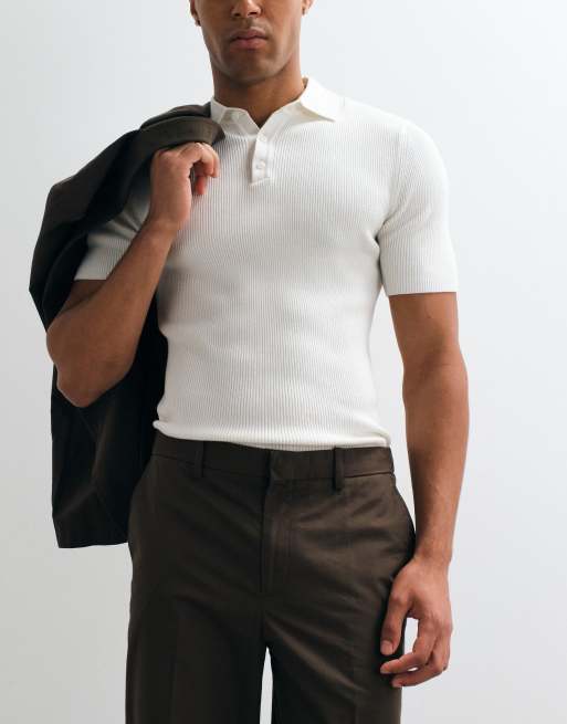Mango Roma straight trouser co-ord in brown, 5 of 5