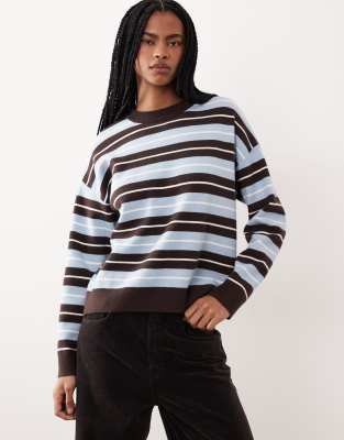 Mango Round Neck Sweater In Black