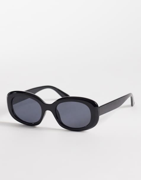 Mango round sunglasses in black - view 1