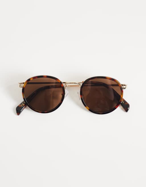 Mango round sunglasses in tortoiseshell, 2 of 3