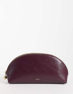 Mango Rounded Cosmetic Bag In Red