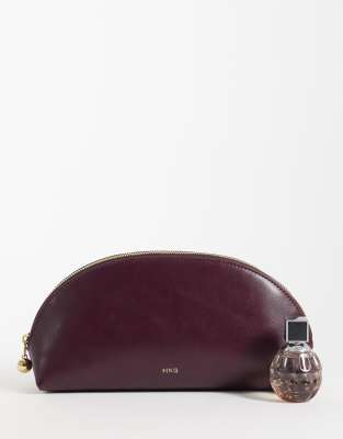 Mango Rounded Cosmetic Bag In Red