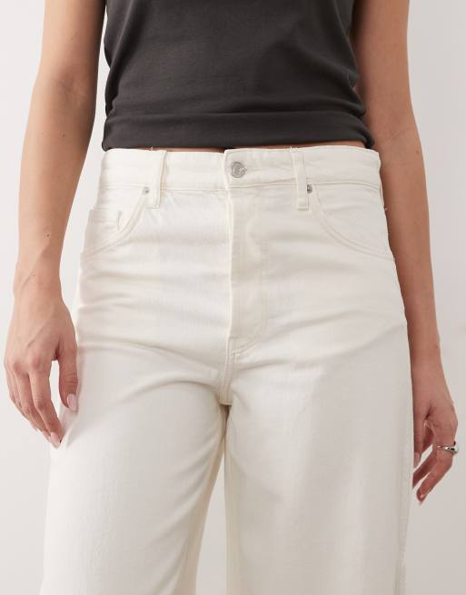 Mango – Rowan – Białe jeansy baggy w stylu roboczym z bawełny 100%, 5 z 5