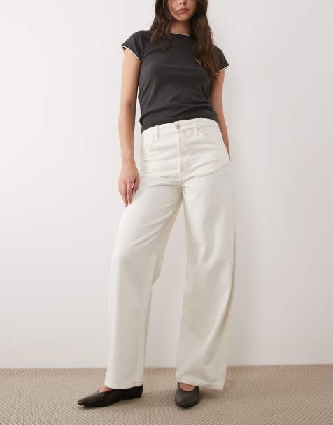 Mango - Rowan - Hvide baggy utility-jeans i 100% bomuld - view 1