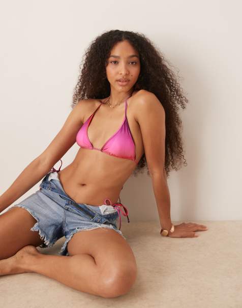 Mango – Różowe bikini z cieniowanym efektem w kolorach zachodzącego słońca - view 1