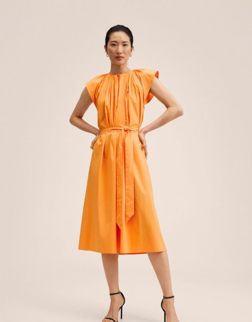 Orange sales dress mango