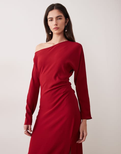 free people green mini dress Celena Maxi Dress | Burgundy Burnout | Womens main image 0