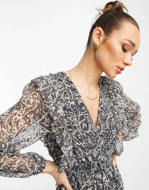 Mango paisley clearance dress