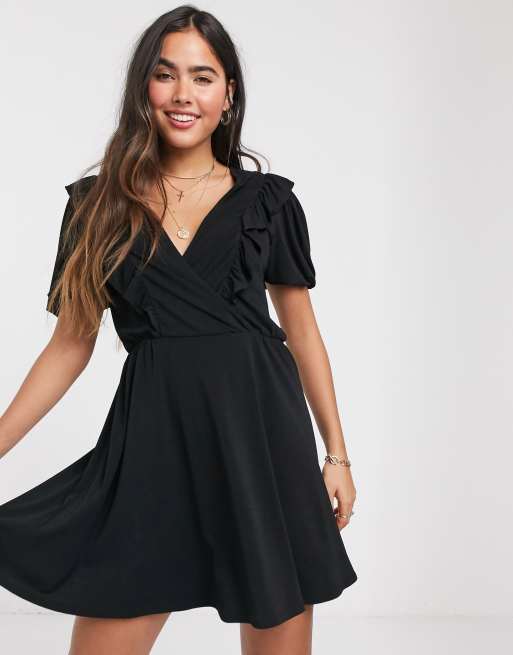 mango black shirt dress