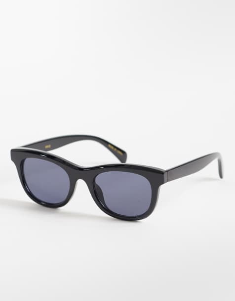 Mango – Runde Sonnenbrille in Schwarz - view 1