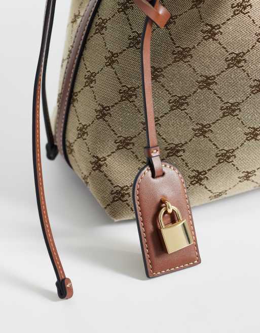 Mango - Sac à main à monogramme - Marron moyen, 3 de 4