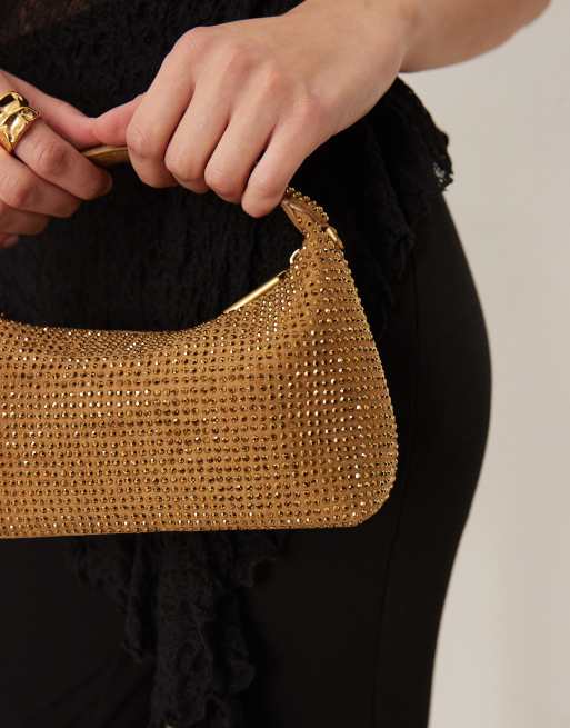 Mango - Sac à main orné de strass - Cuivre, 4 de 4