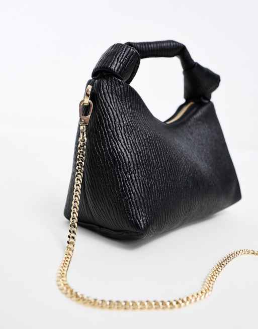 Mango - Sac à main texturé noué - Noir, 4 de 4