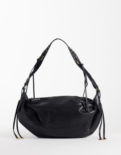 Mango sac cabas souple noir - view 1