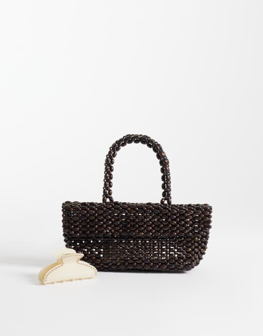 Mango - Sac en perles - Marron, 2 de 4