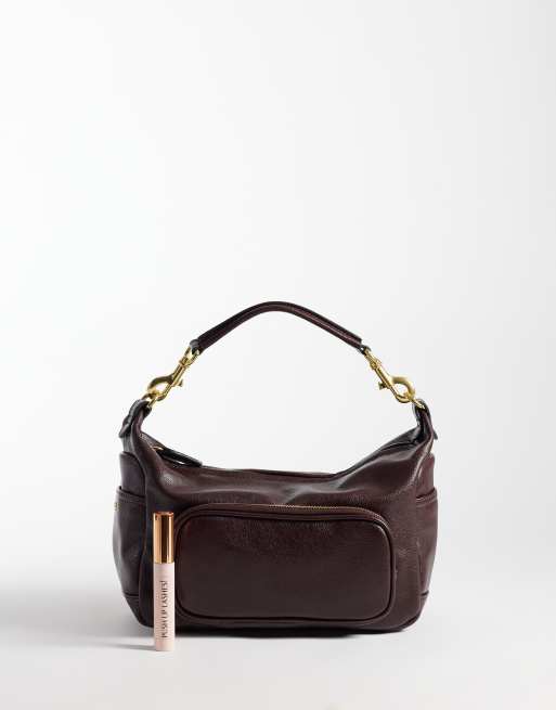 Mango sac porté épaule avec détail de poche bordeaux, 2 de 4