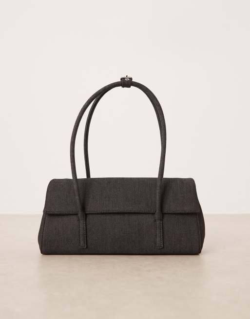 Mango - Sac porté épaule en jean - Bleu foncé , 2 de 4