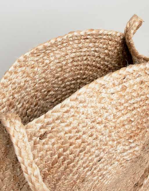 Sac rond paille online mango