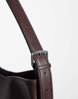 Mango Sack Bag In Brown
