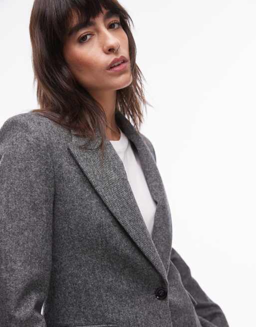 Mango salt and pepper blazer in gray - part of a set