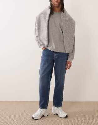 Mango - Sammy 100 % - Jean fuselé en 100 % coton - Bleu délavé