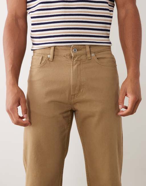 Mango - Sammy - Jeans affusolati in 100% cotone color cuoio, 4 di 5
