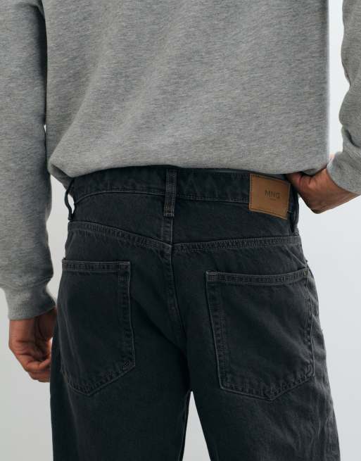 Mango Sammy jeans slim fit neri slavati, 5 di 7