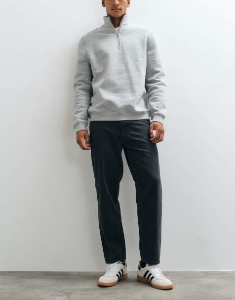 Mango Sammy jeansy slim fit w spranym czarnym kolorze - view 1