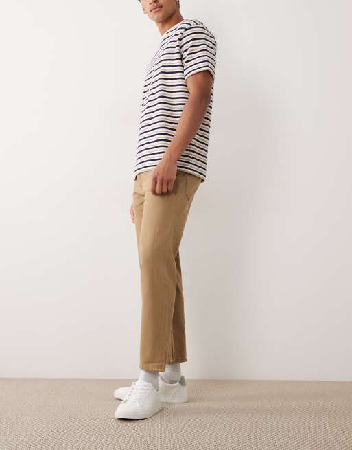 Mango – Sammy – Ljusbruna, avsmalnande jeans i 100% bomull, 2 av 5