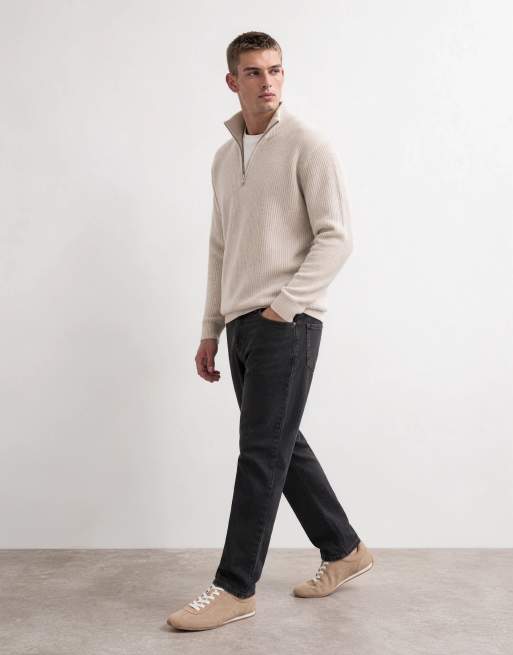 Mango Sammy slim fit jean in washed black, 10 of 10