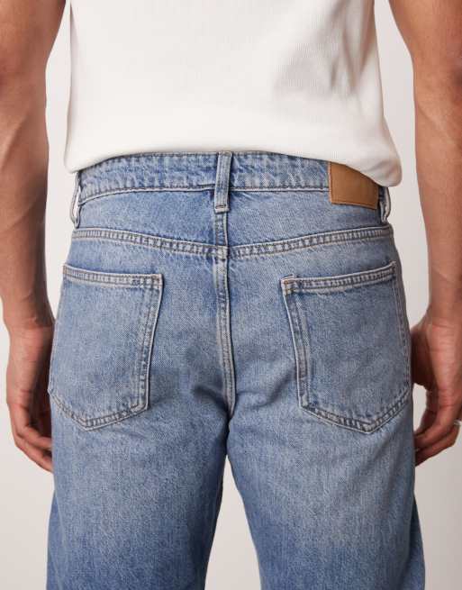 Mango Sammy slim fit jeans in mid blue ASOS