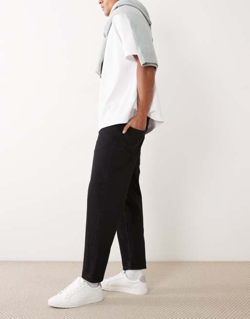 Mango - Sammy - Sorte tapered jeans i 100% bomuld, 2 af 5
