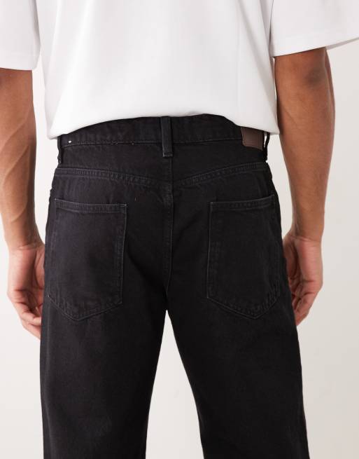Mango - Sammy - Sorte tapered jeans i 100% bomuld, 5 af 5