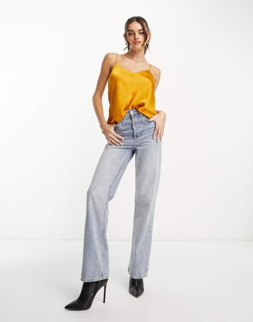 Mango satin cami in orange, 4 of 4