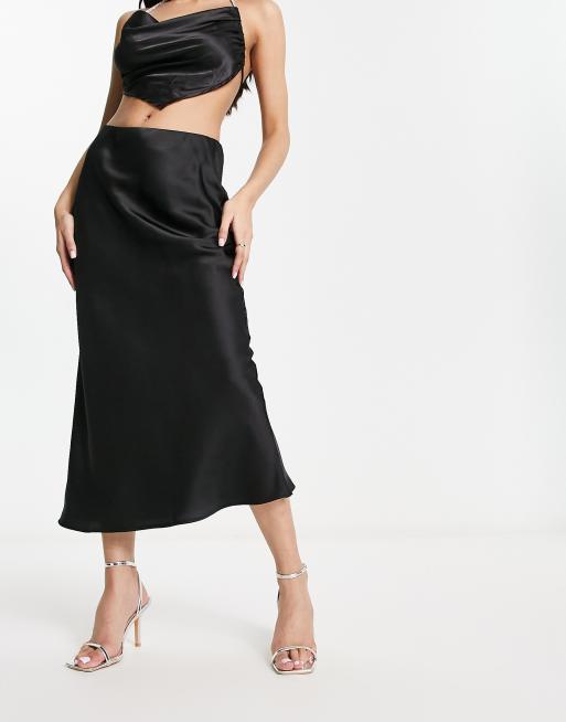 Mango satin sale skirt