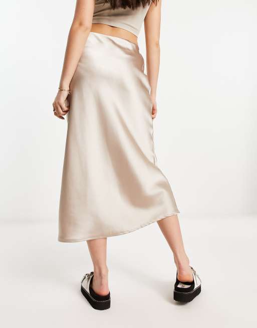 Mango midi best sale satin skirt